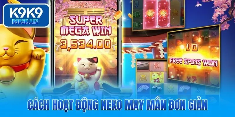 Cách hoạt động Neko May Mắn đơn giản